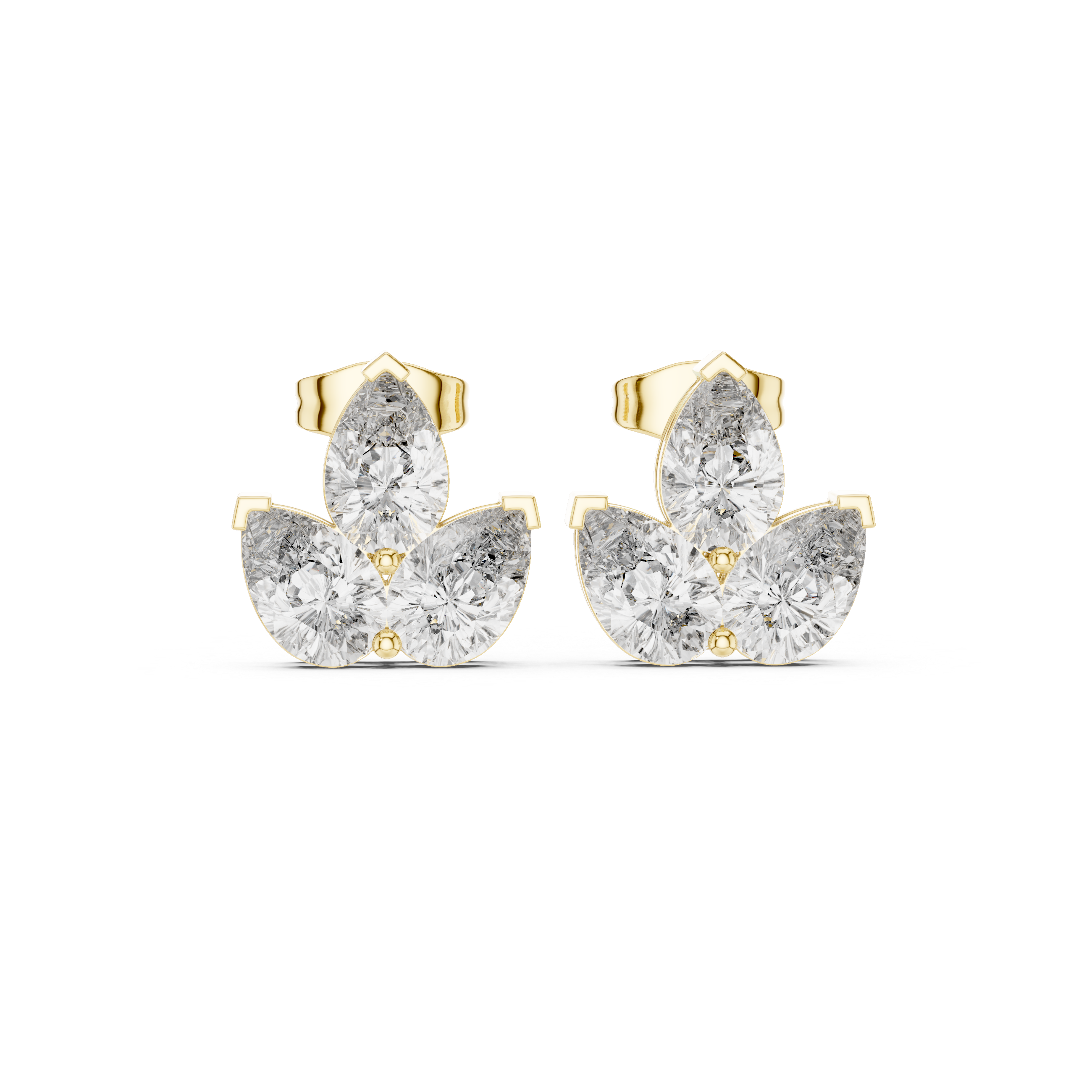 Pure Pear 2.94ct Lab Grown Diamond Earring