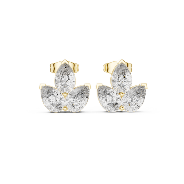 Pure Pear 2.94ct Lab Grown Diamond Earring