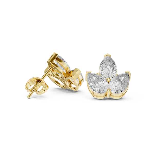 Pure Pear 2.94ct Lab Grown Diamond Earring