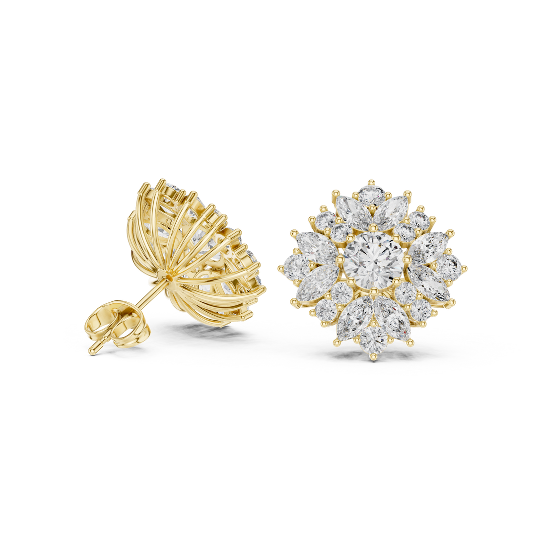 Opulent Marquise 4.12ct Lab Grown Diamond Earring