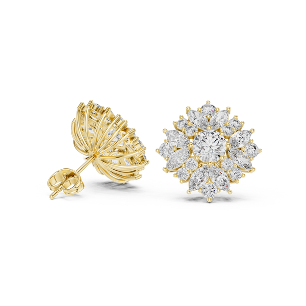Opulent Marquise 4.12ct Lab Grown Diamond Earring