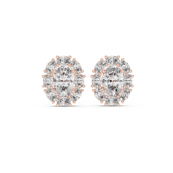 Regal 1.69ct Oval Lab Grown Diamond Earring