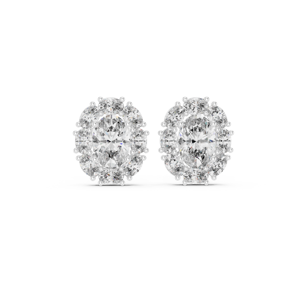 Regal 1.69ct Oval Lab Grown Diamond Earring