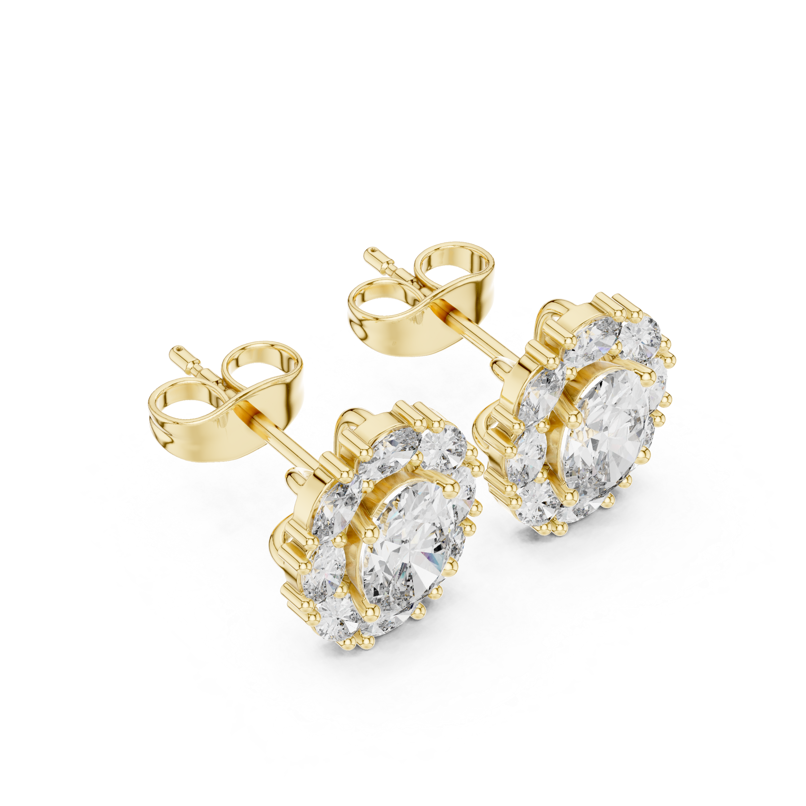 Regal 1.69ct Oval Lab Grown Diamond Earring