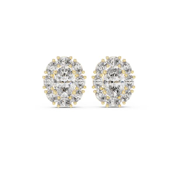 Regal 1.69ct Oval Lab Grown Diamond Earring