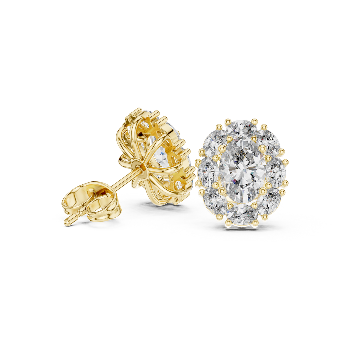 Regal 1.69ct Oval Lab Grown Diamond Earring