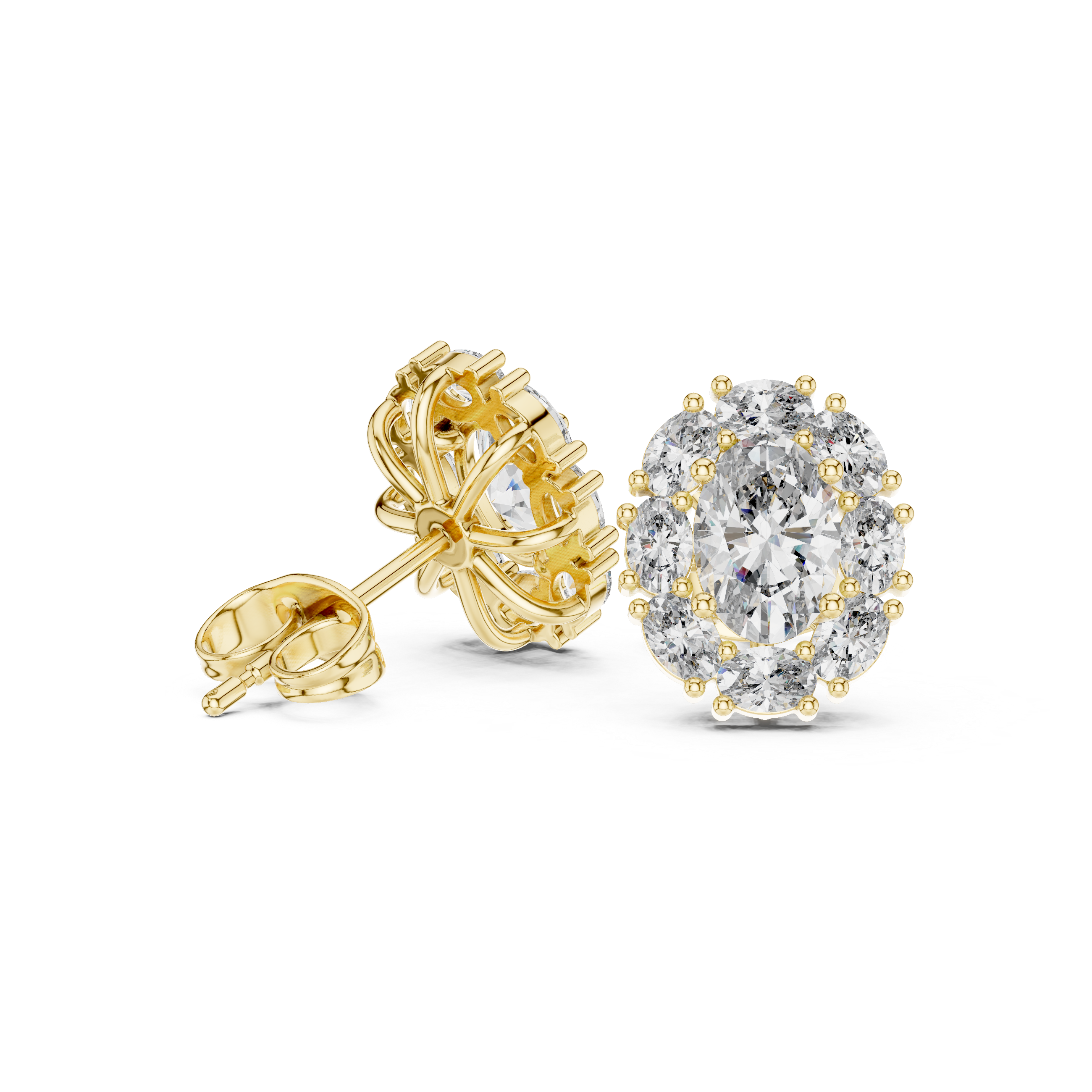 Regal 1.69ct Oval Lab Grown Diamond Earring