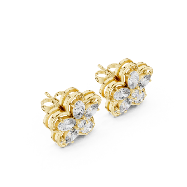 Chic 1.59ct Oval Lab Grown Diamond Earring