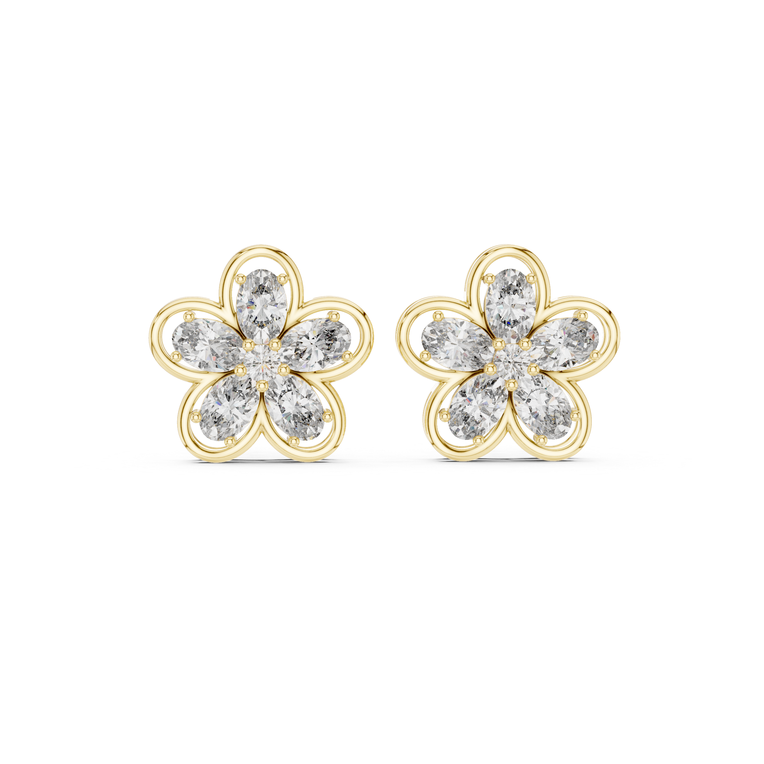 Chic 1.59ct Oval Lab Grown Diamond Earring