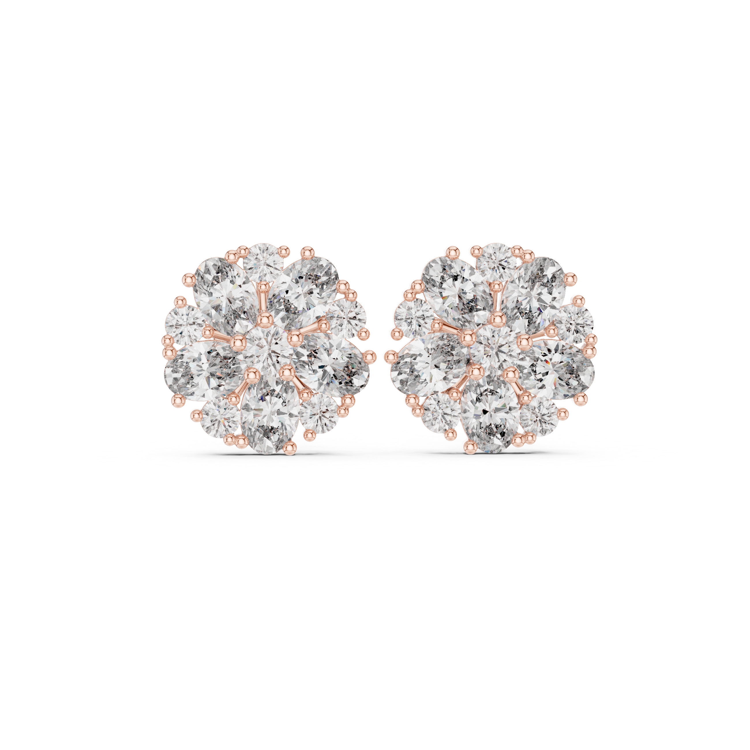 Bright Oval 2.97ct Lab Grown Diamond Earring