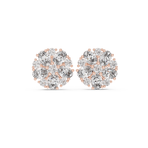 Bright Oval 2.97ct Lab Grown Diamond Earring