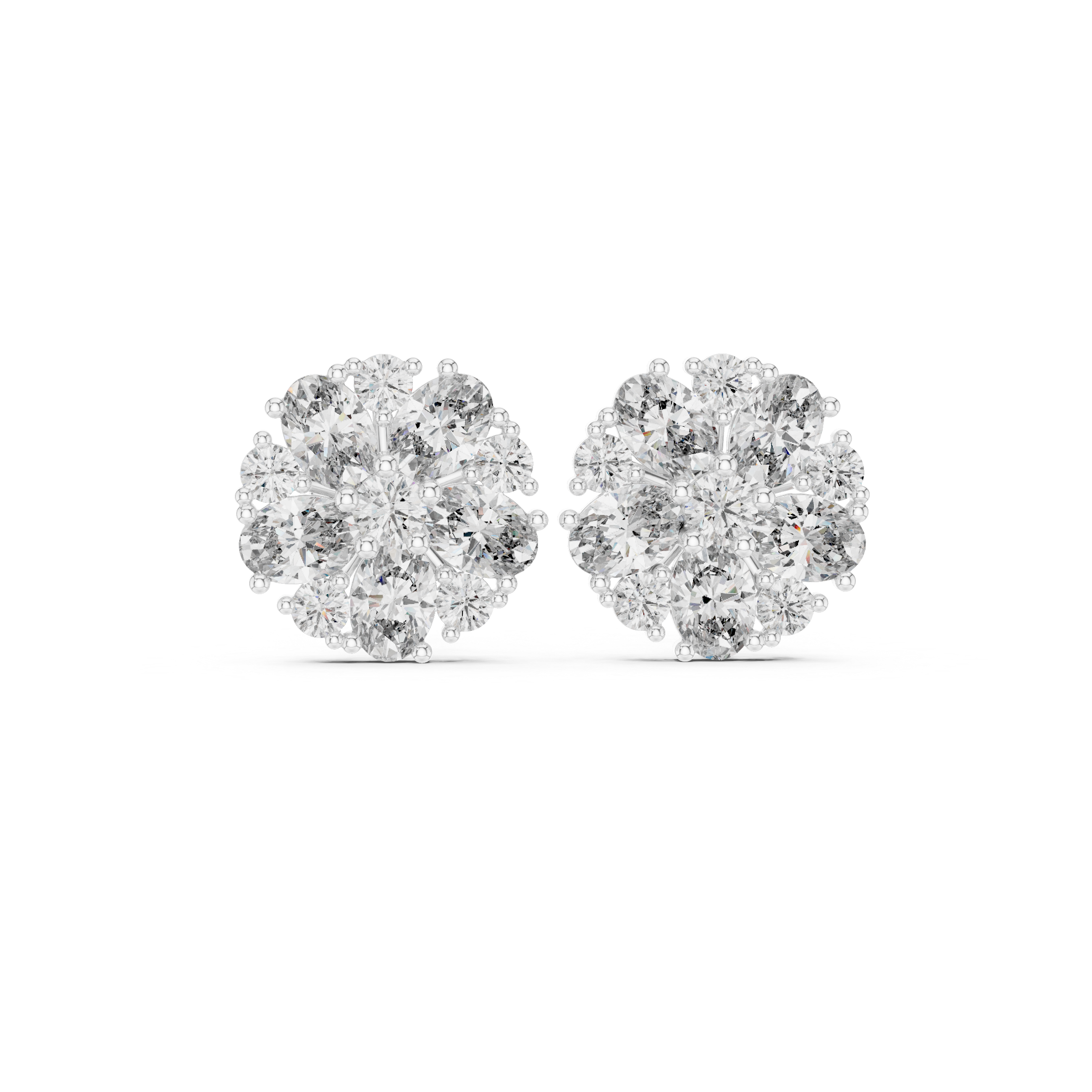 Bright Oval 2.97ct Lab Grown Diamond Earring