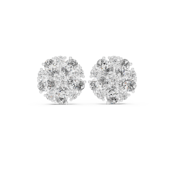 Bright Oval 2.97ct Lab Grown Diamond Earring