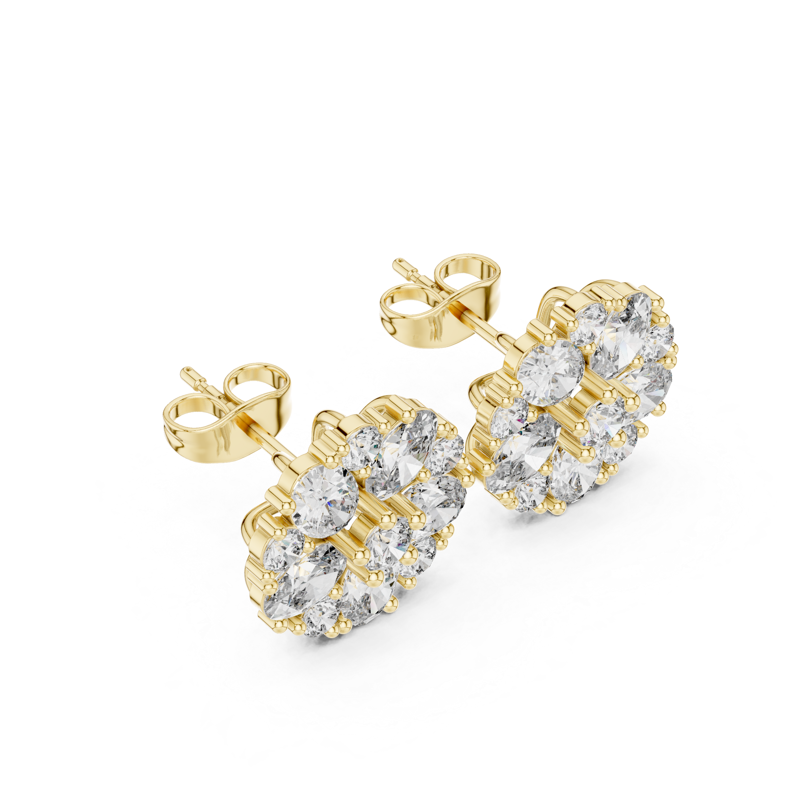 Bright Oval 2.97ct Lab Grown Diamond Earring