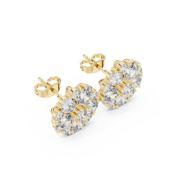 Bright Oval 2.97ct Lab Grown Diamond Earring