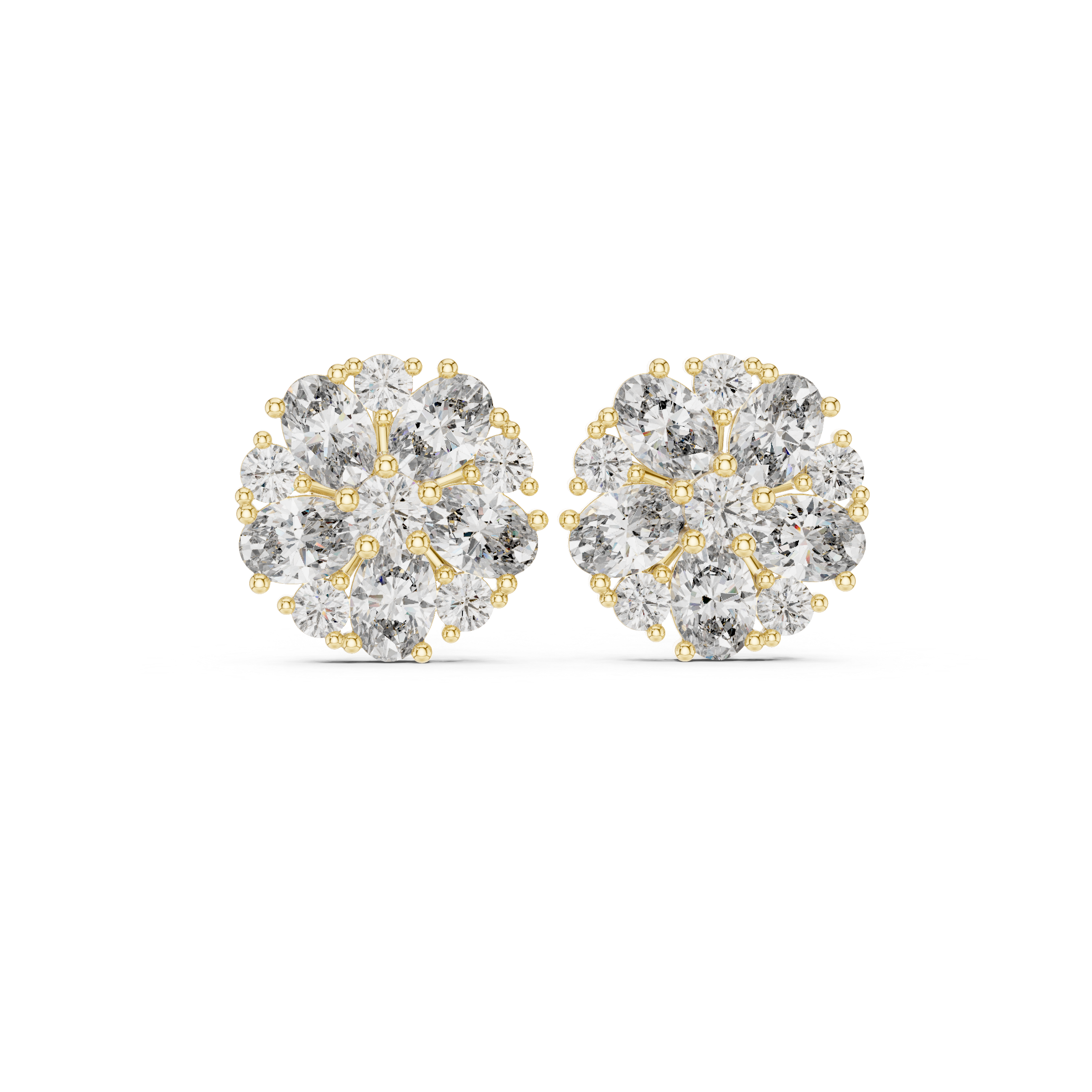 Bright Oval 2.97ct Lab Grown Diamond Earring