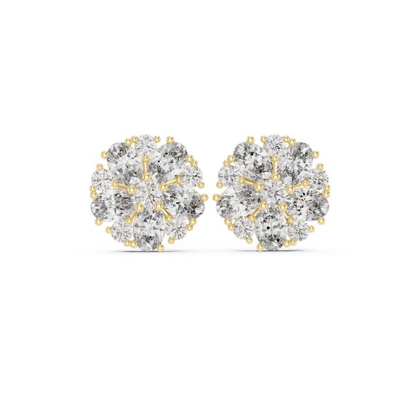 Bright Oval 2.97ct Lab Grown Diamond Earring