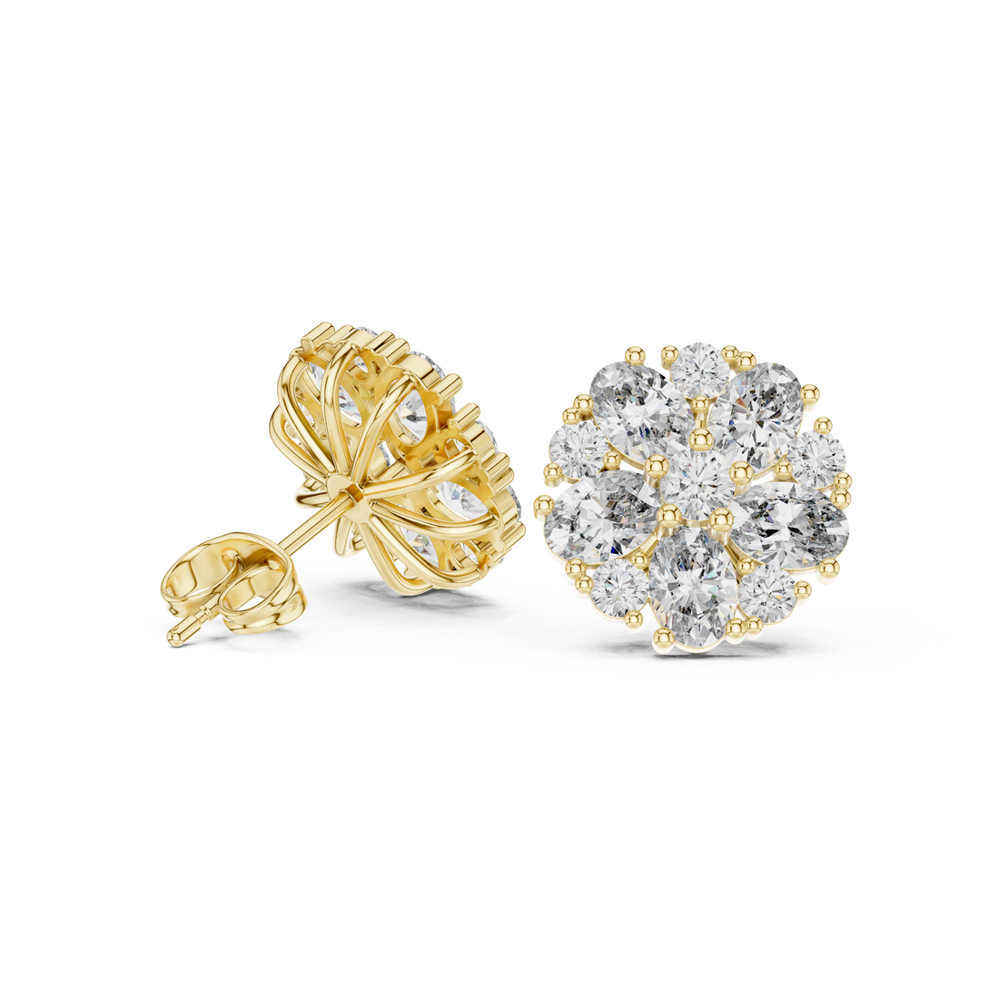 Bright Oval 2.97ct Lab Grown Diamond Earring