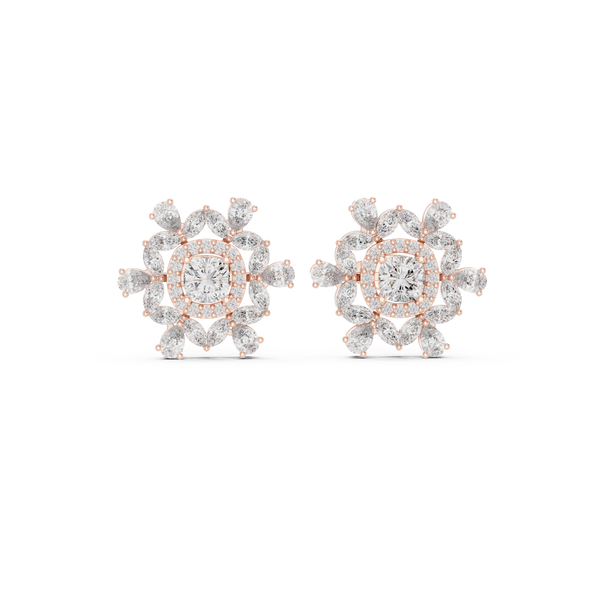 Cushion Square 1.8ct Lab Grown Diamond Earring