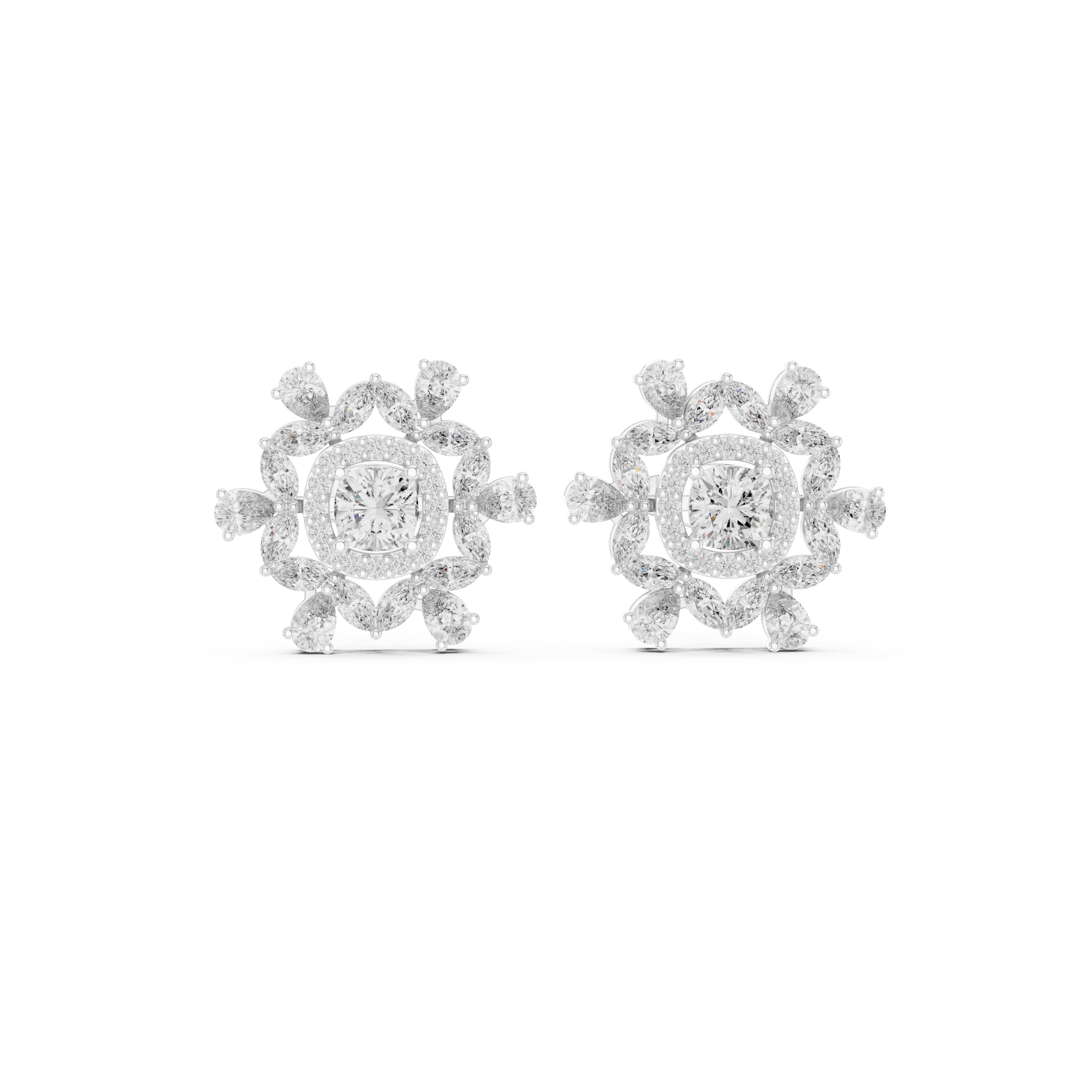 Cushion Square 1.8ct Lab Grown Diamond Earring