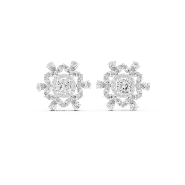 Cushion Square 1.8ct Lab Grown Diamond Earring