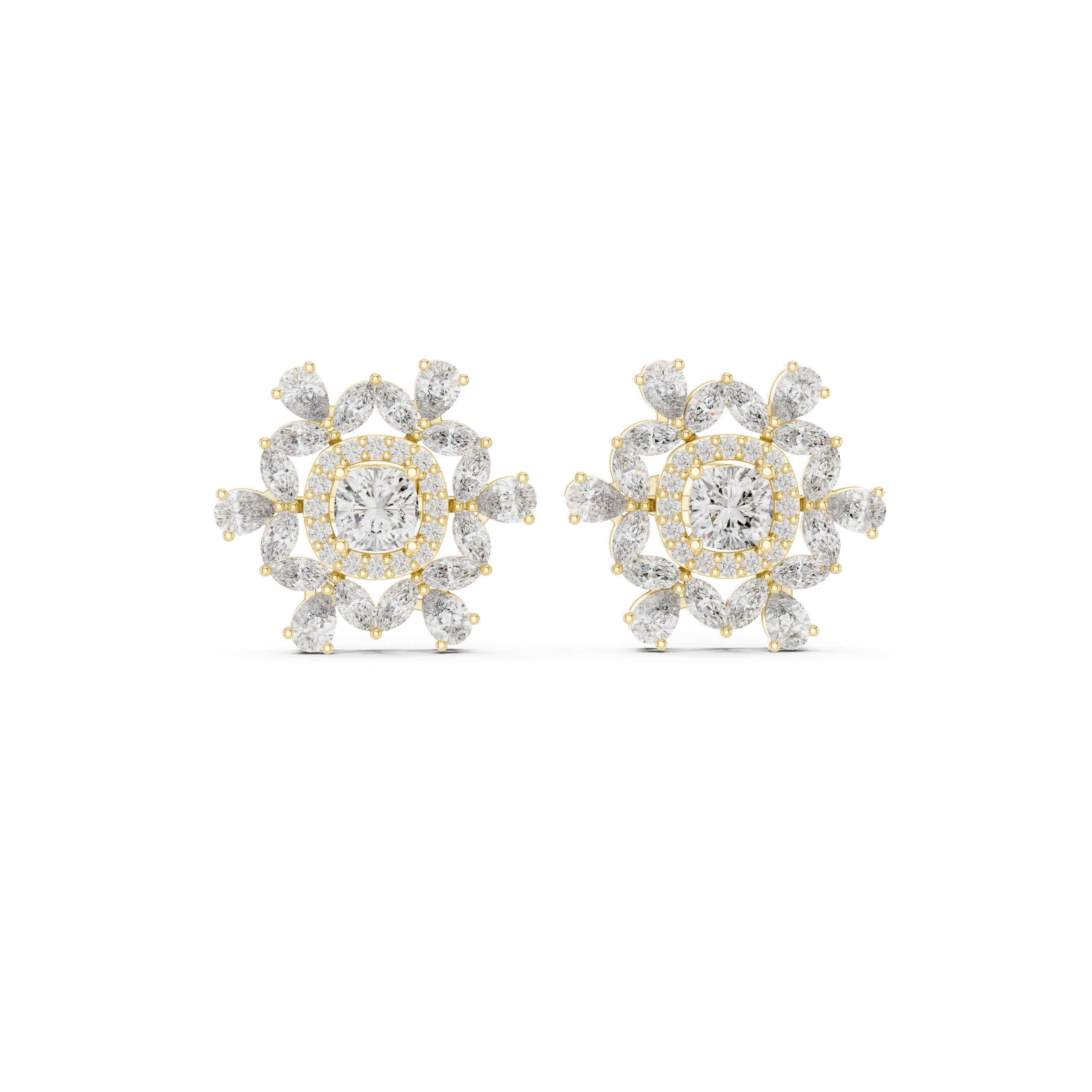 Cushion Square 1.8ct Lab Grown Diamond Earring