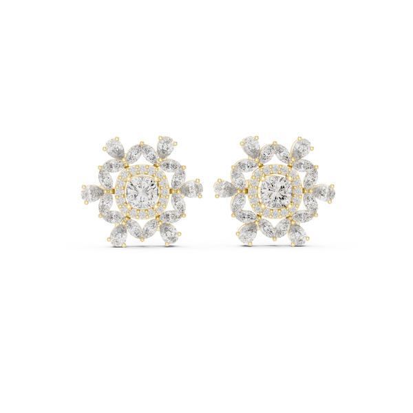 Cushion Square 1.8ct Lab Grown Diamond Earring
