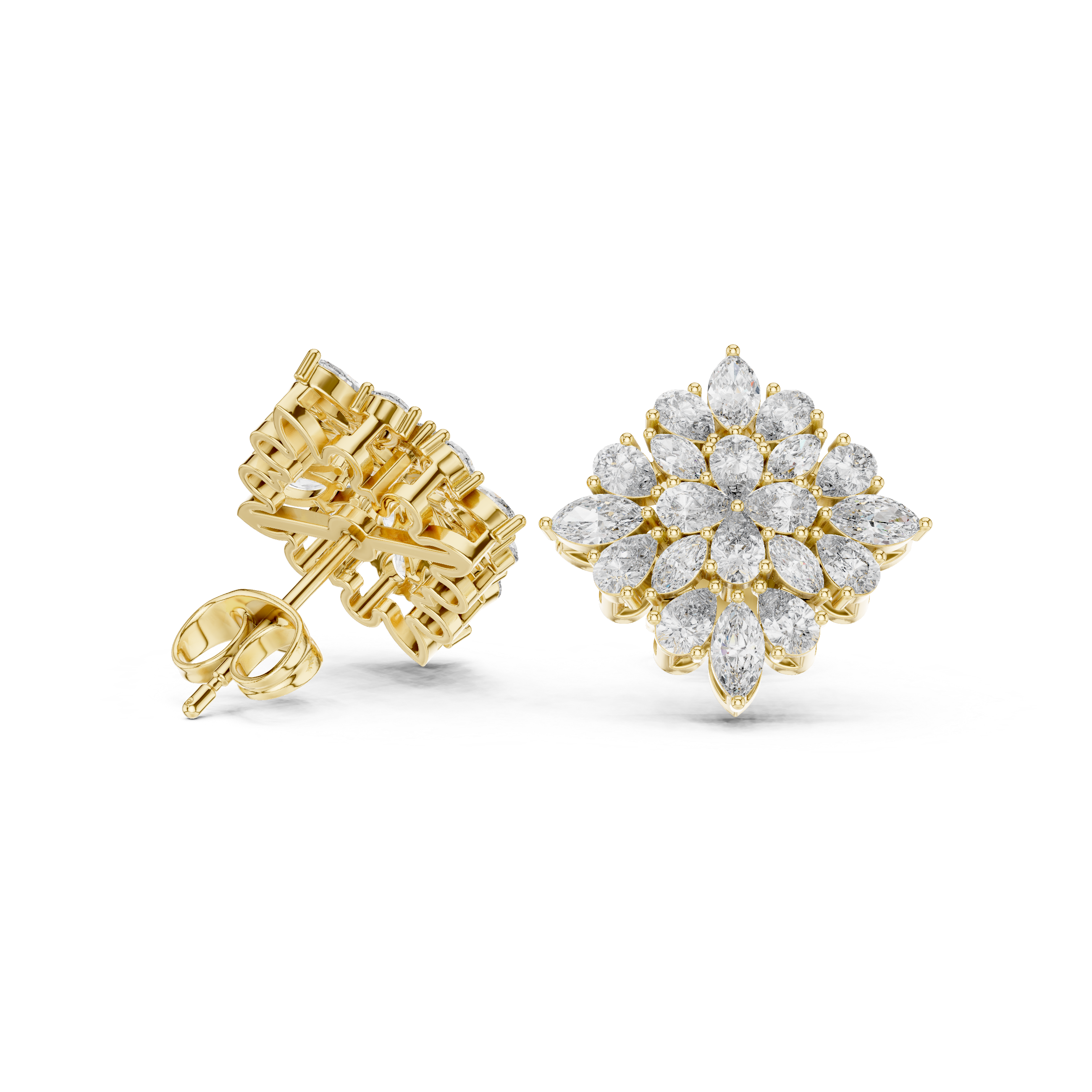 Pear Marquise 1.62ct Lab Grown Diamond Earring