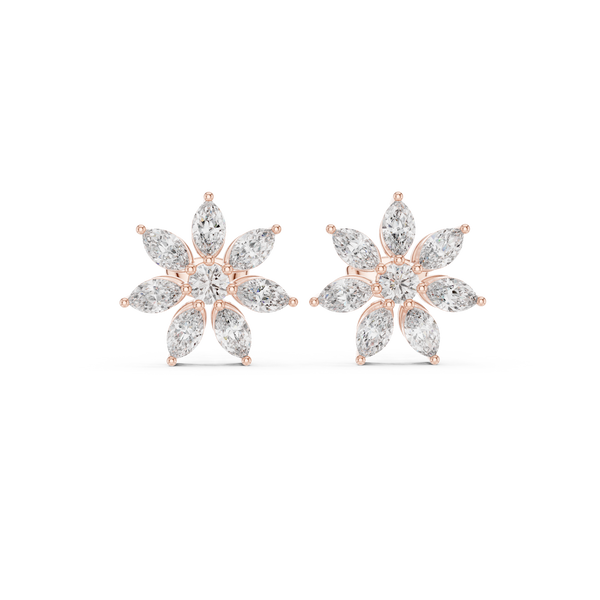 Vibrant 1.59ct Marquise Lab Grown Diamond Earring