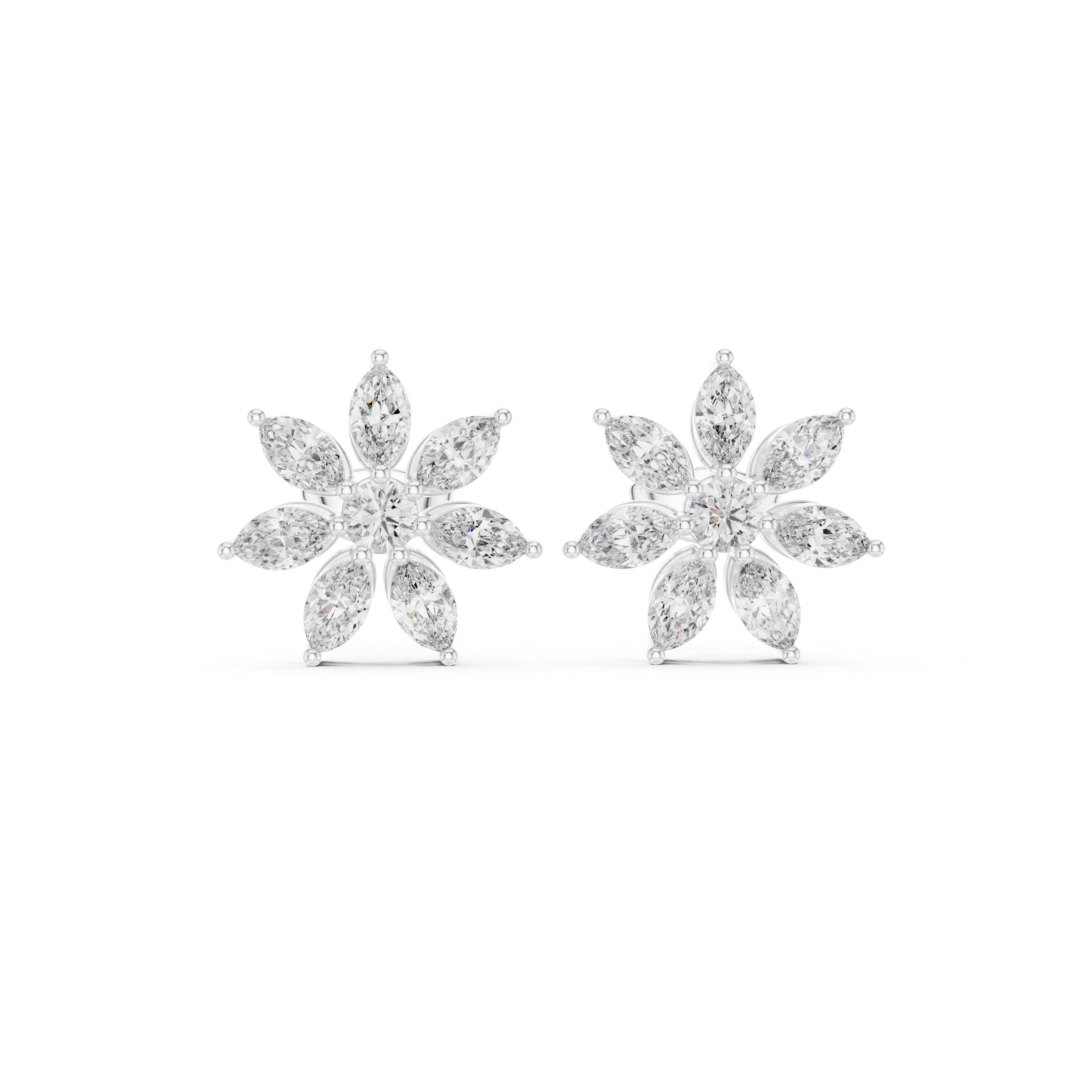Vibrant 1.59ct Marquise Lab Grown Diamond Earring