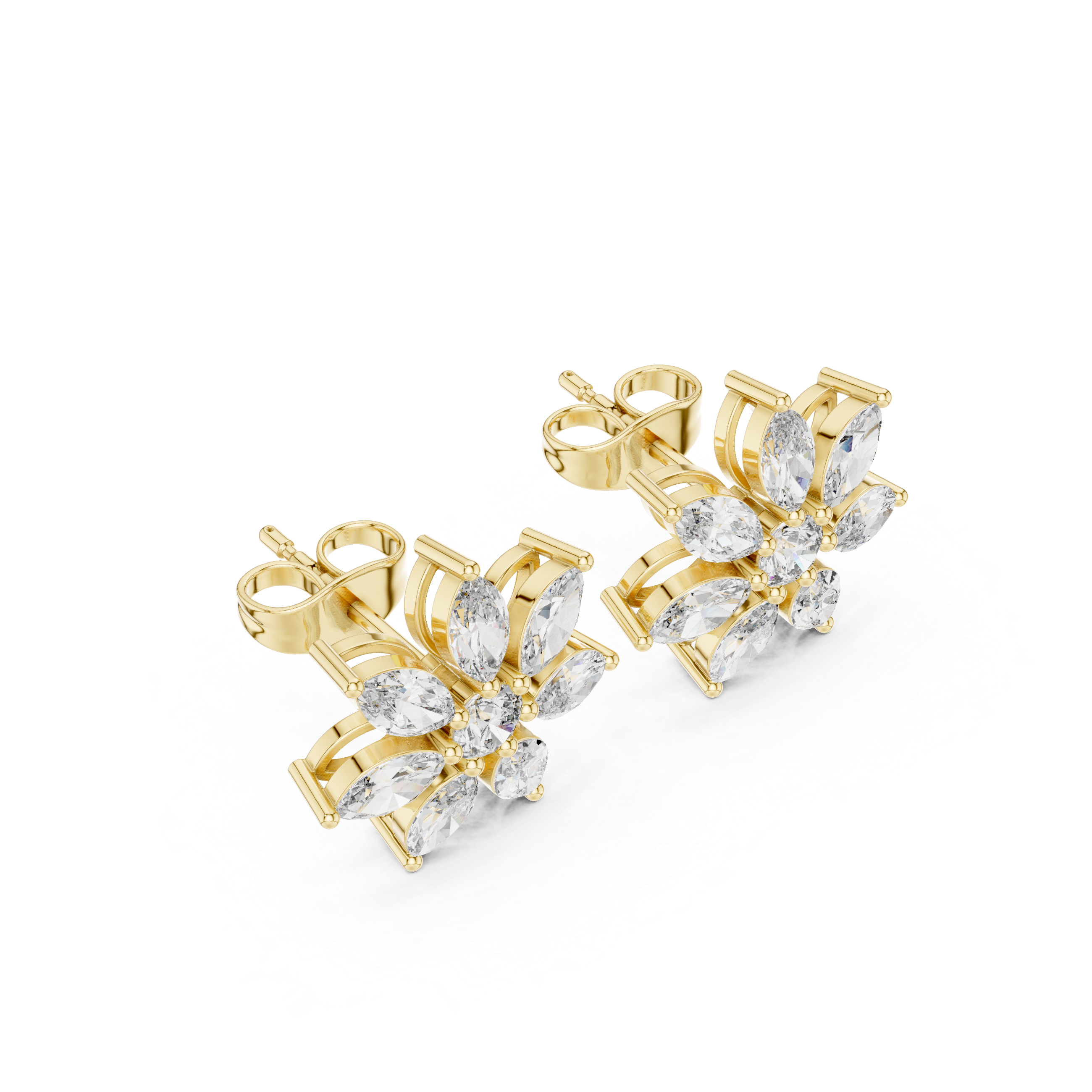Vibrant 1.59ct Marquise Lab Grown Diamond Earring