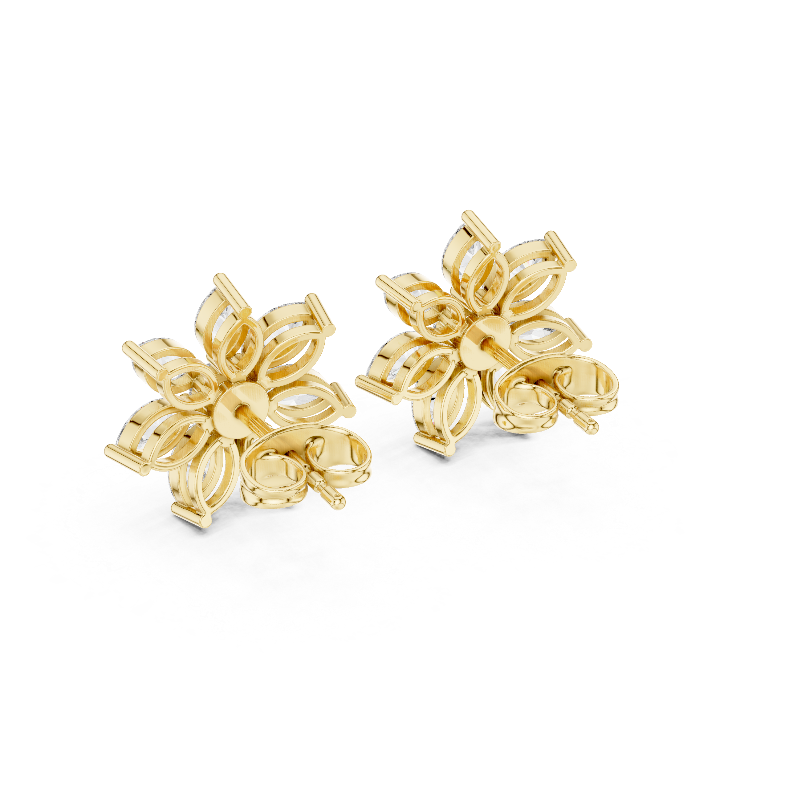 Vibrant 1.59ct Marquise Lab Grown Diamond Earring