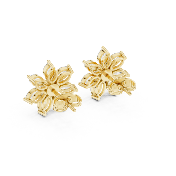 Vibrant 1.59ct Marquise Lab Grown Diamond Earring