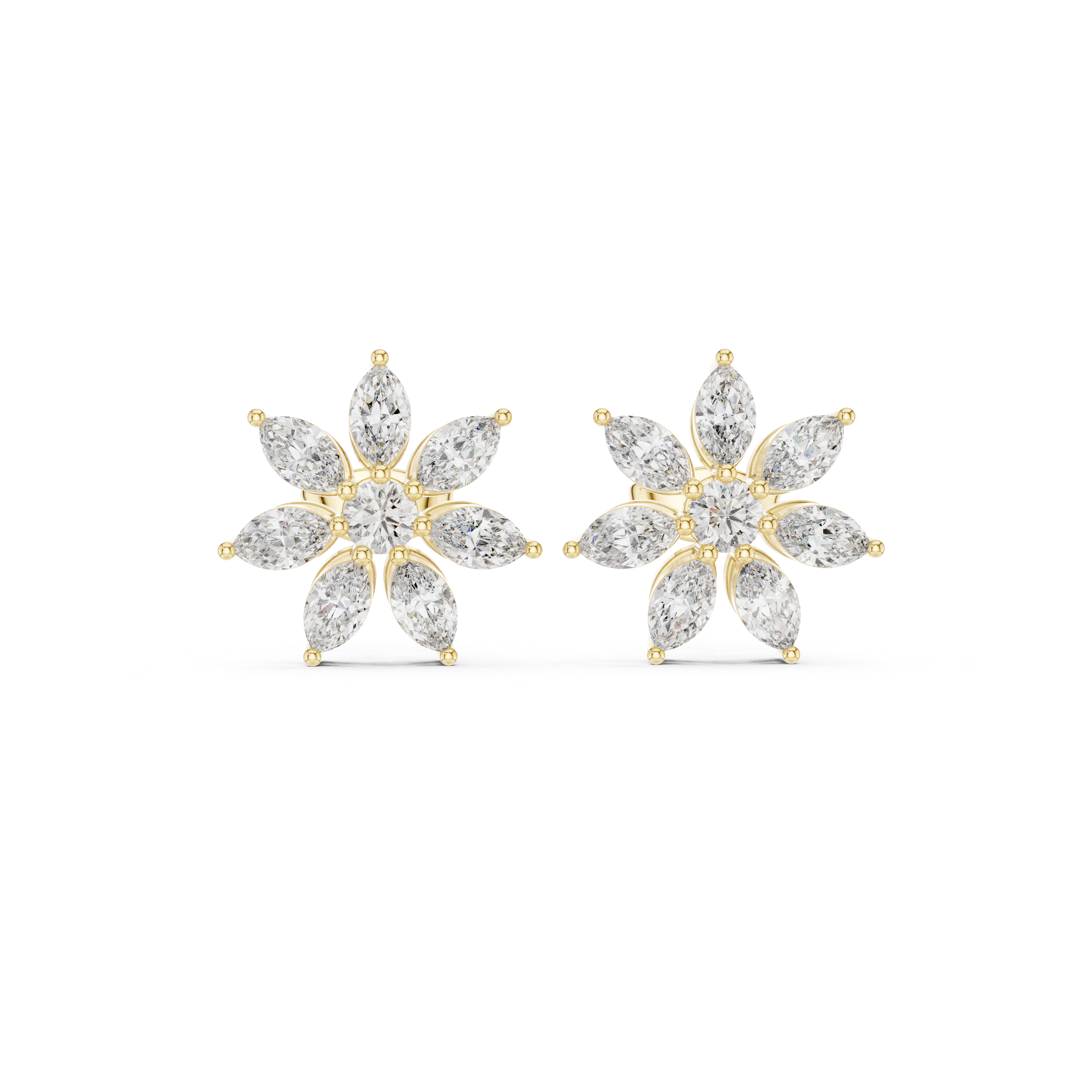 Vibrant 1.59ct Marquise Lab Grown Diamond Earring