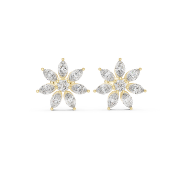 Vibrant 1.59ct Marquise Lab Grown Diamond Earring