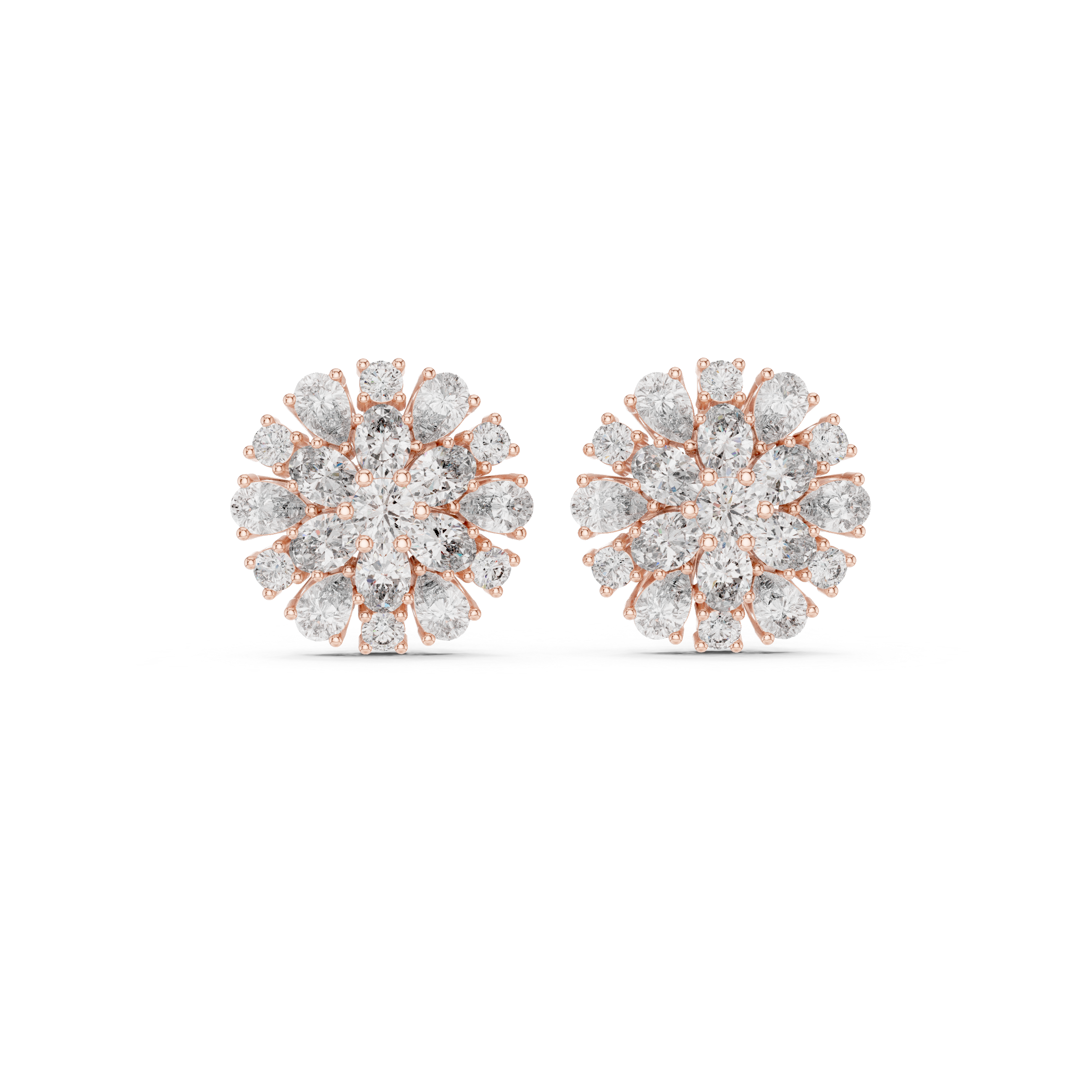 2.65ct Pear Oval Lab Grown Diamond Earring