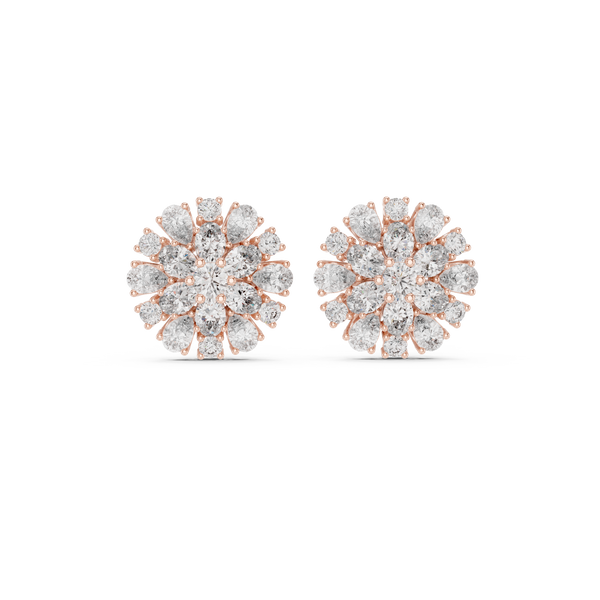 2.65ct Pear Oval Lab Grown Diamond Earring