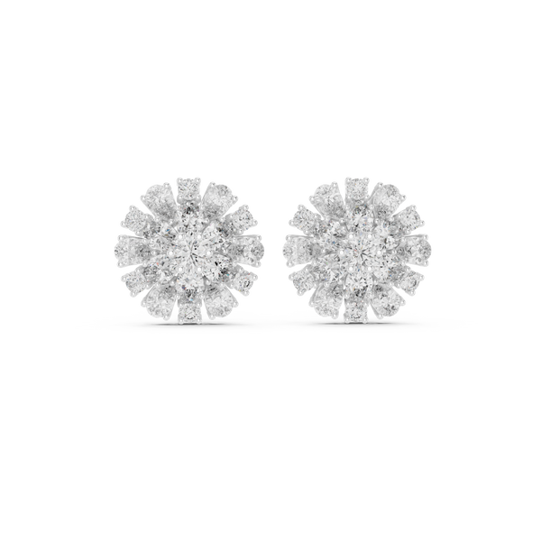 2.65ct Pear Oval Lab Grown Diamond Earring