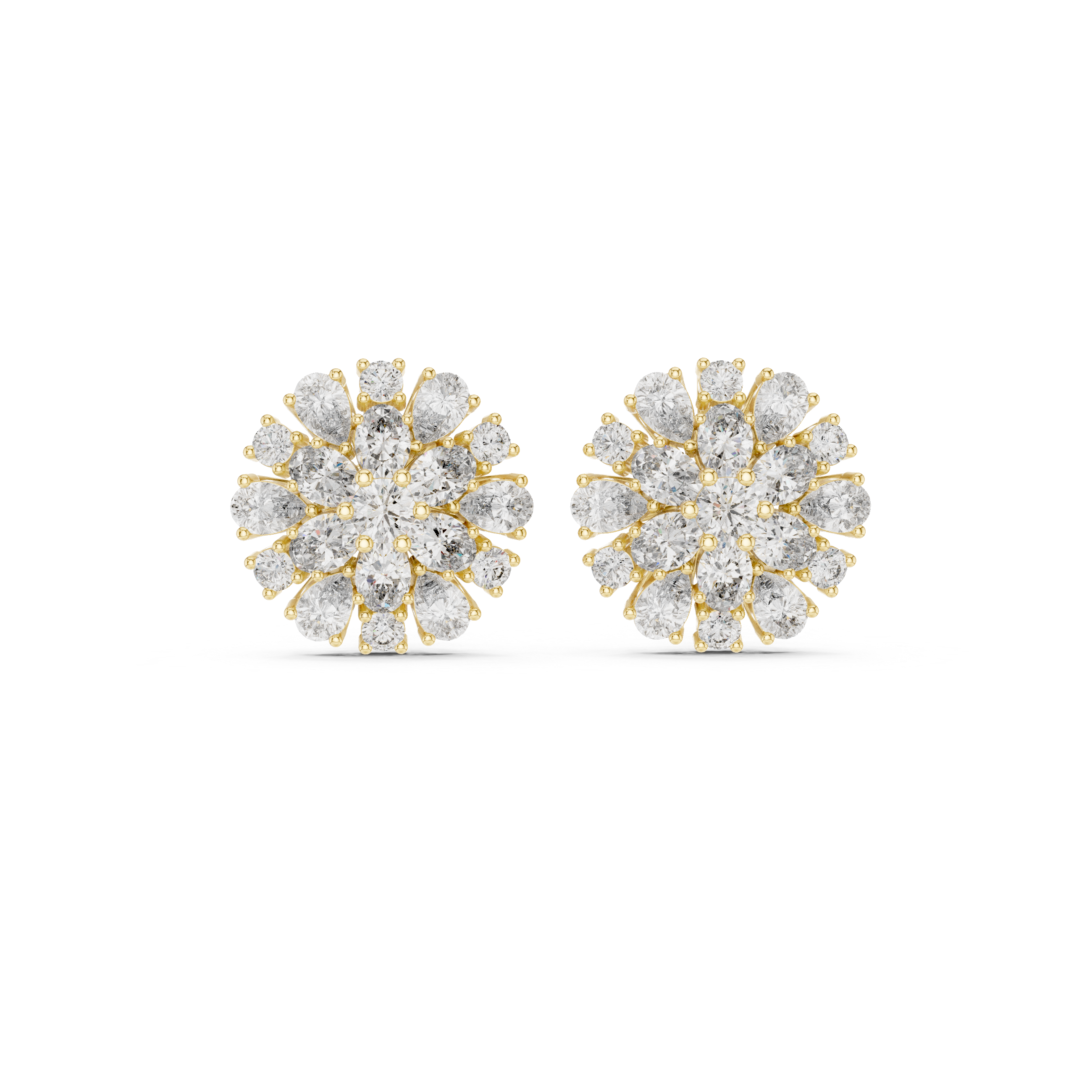 2.65ct Pear Oval Lab Grown Diamond Earring
