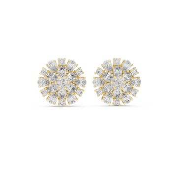 2.65ct Pear Oval Lab Grown Diamond Earring