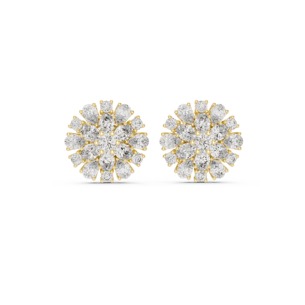 2.65ct Pear Oval Lab Grown Diamond Earring