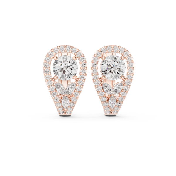 Graceful 1.476ct Marquise Lab Grown Diamond Earring