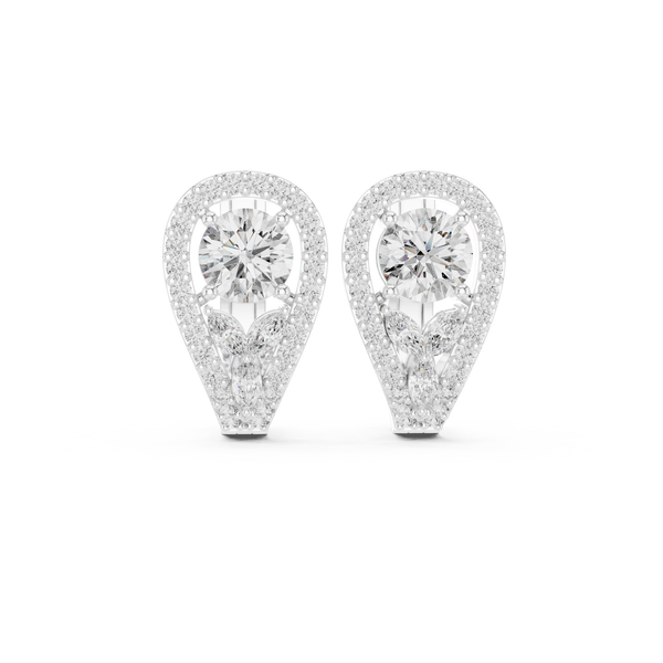Graceful 1.476ct Marquise Lab Grown Diamond Earring