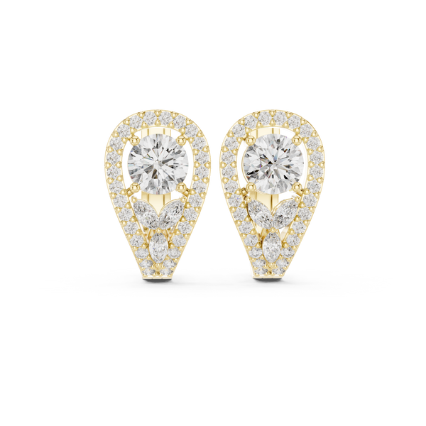 Graceful 1.476ct Marquise Lab Grown Diamond Earring