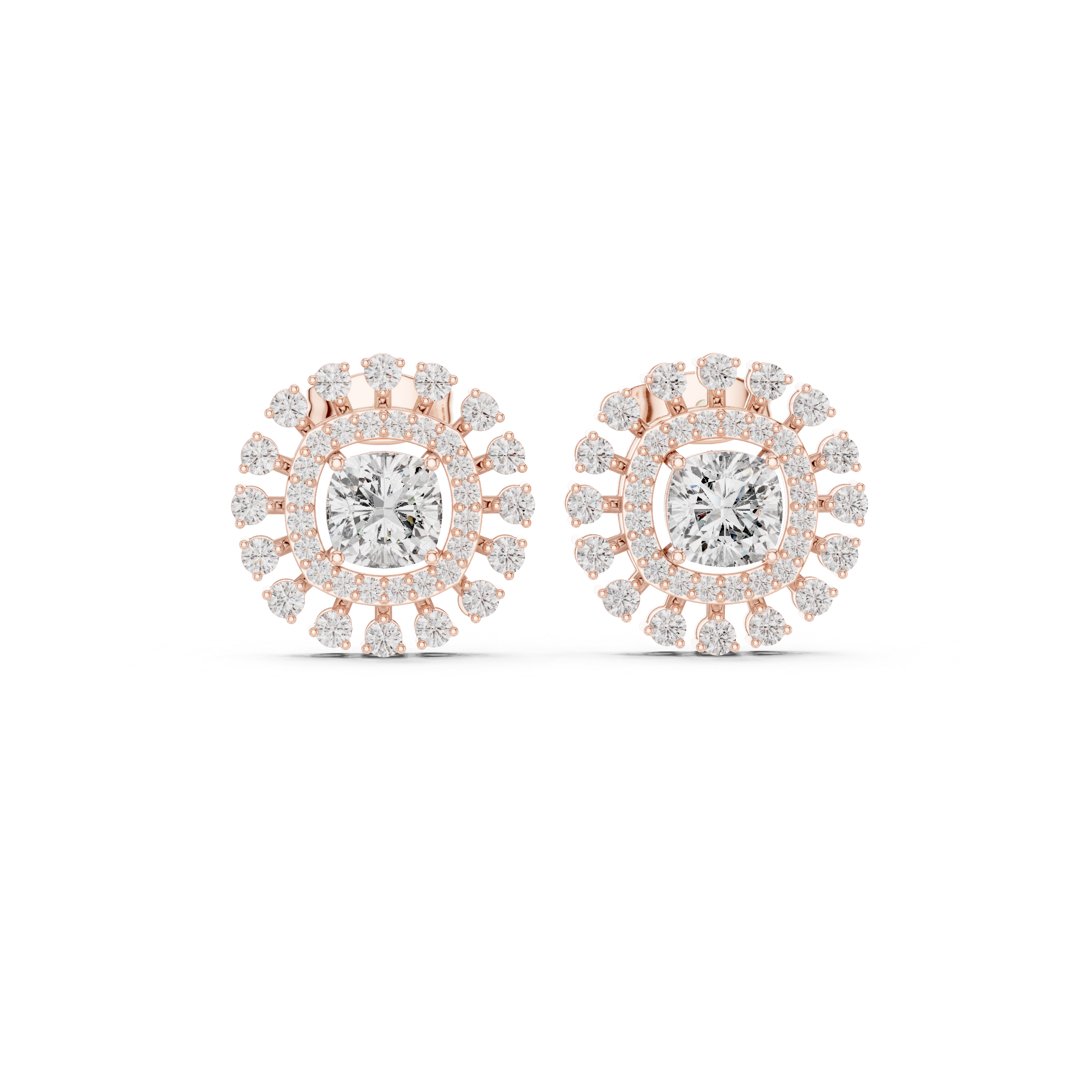 Cushion Square 2.02ct Lab Grown Diamond Earring