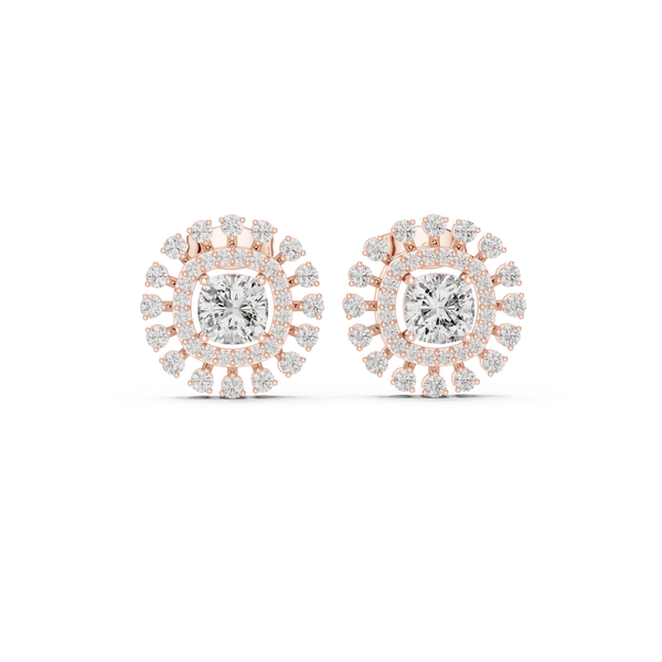 Cushion Square 2.02ct Lab Grown Diamond Earring