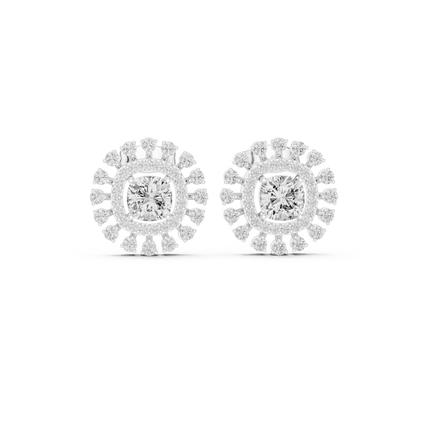 Cushion Square 2.02ct Lab Grown Diamond Earring
