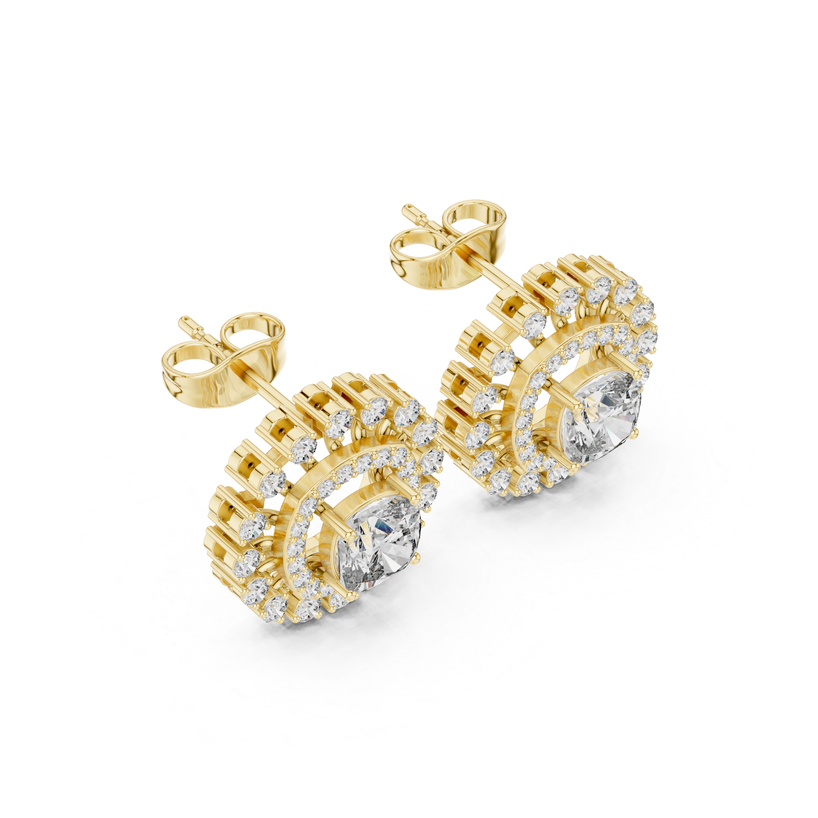 Cushion Square 2.02ct Lab Grown Diamond Earring
