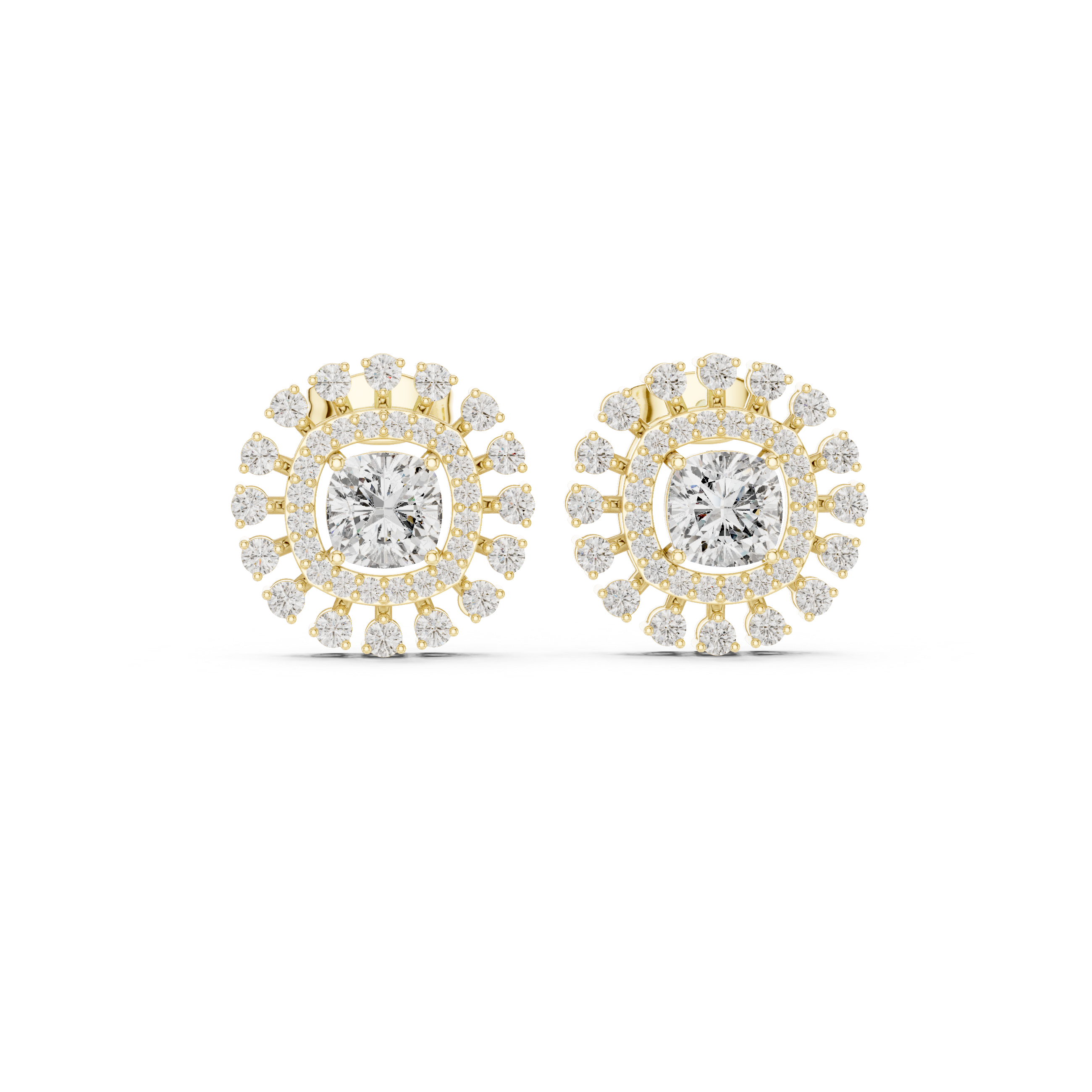 Cushion Square 2.02ct Lab Grown Diamond Earring