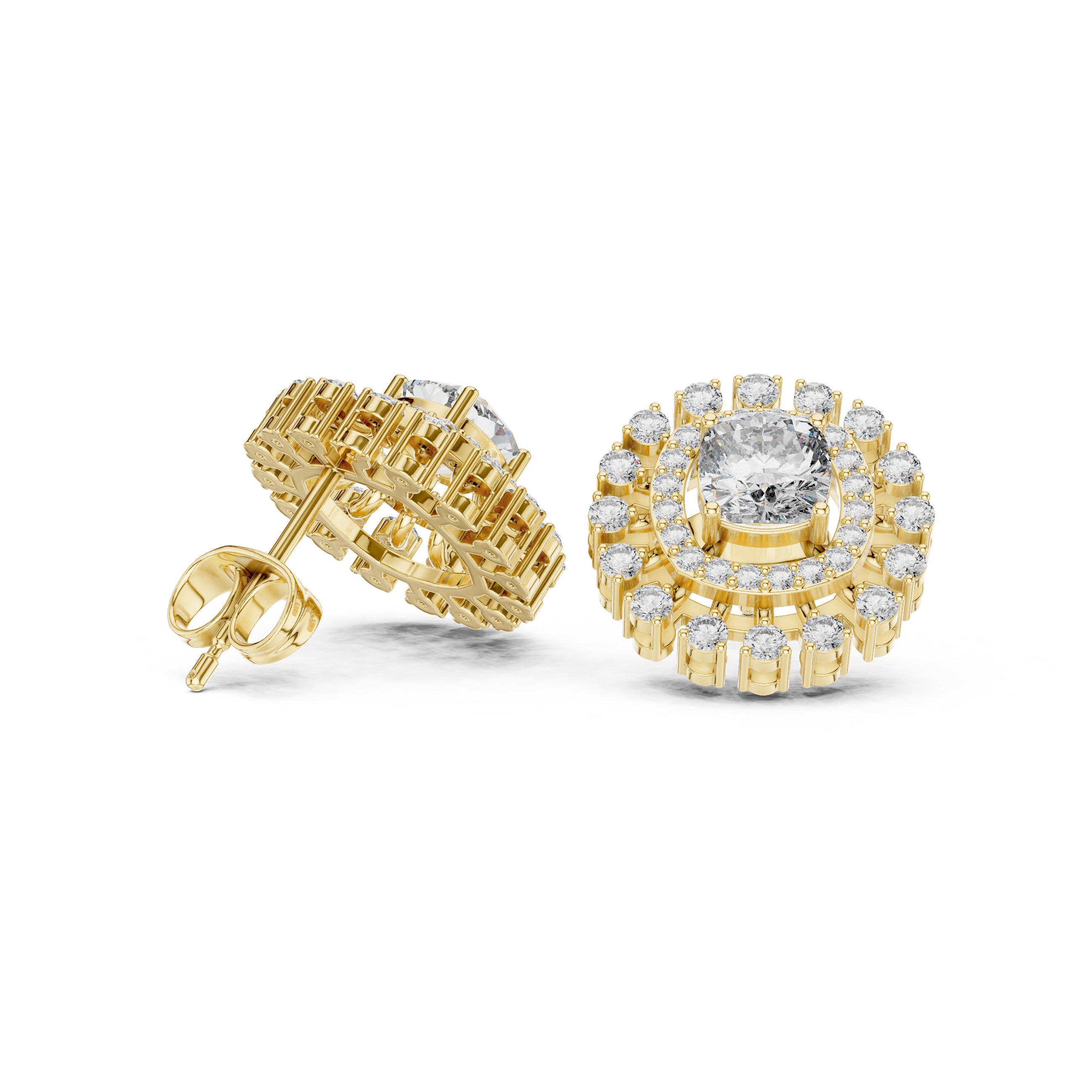 Cushion Square 2.02ct Lab Grown Diamond Earring